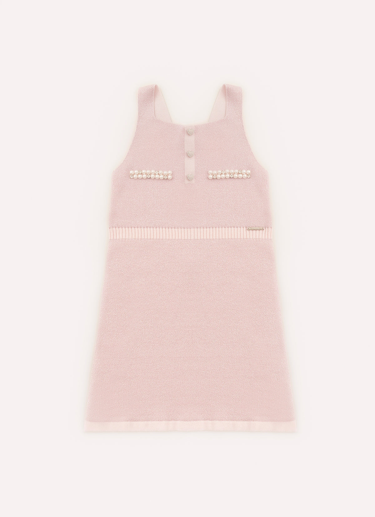 Vestido Tricot Shine Bolsos Bordados