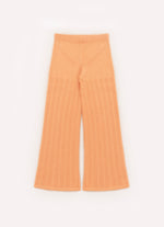 Calça Tricot Reta Sem Costura Ponto Rendado