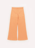 Calça Tricot Reta Sem Costura Ponto Rendado