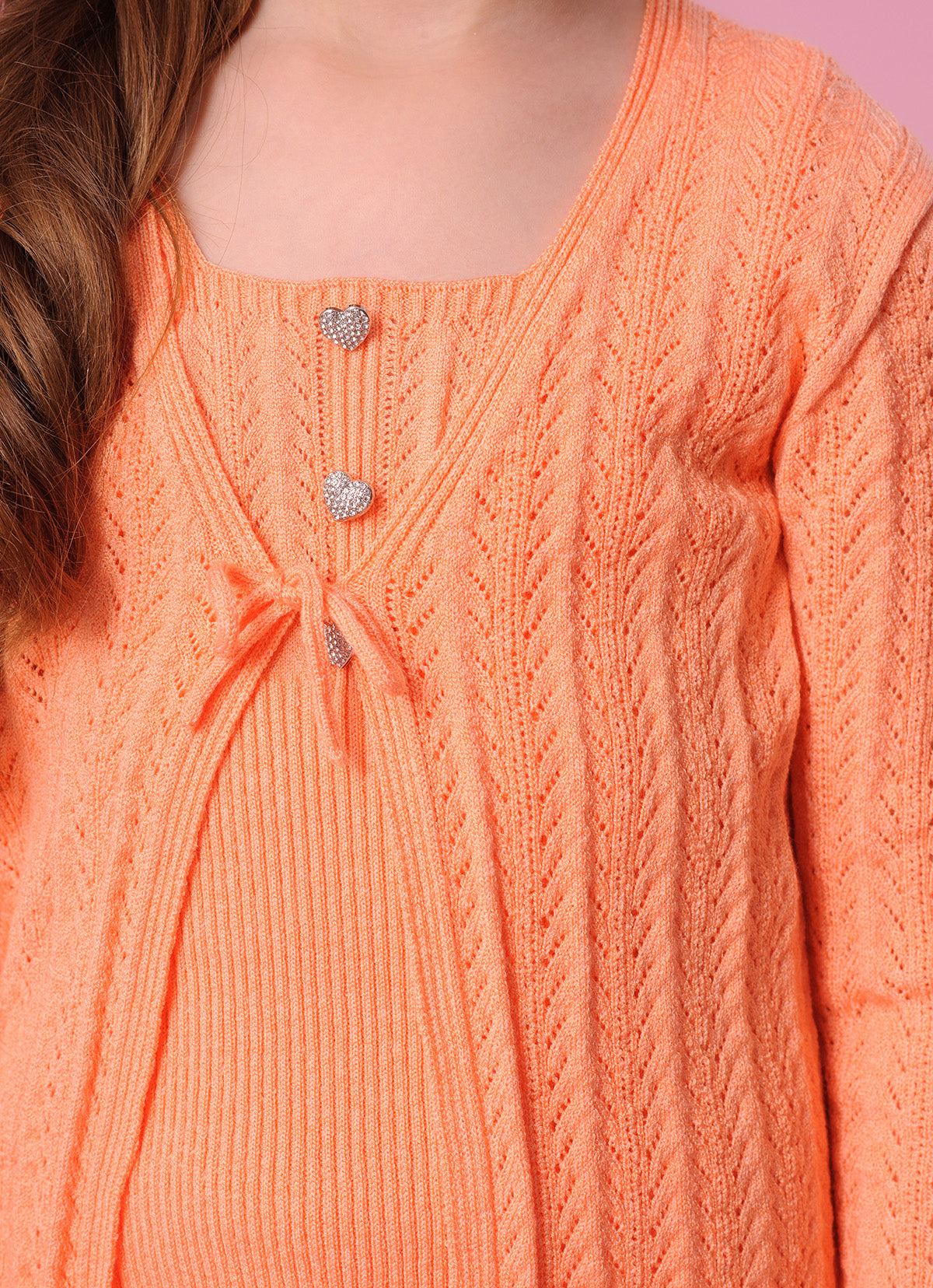 Casaqueto Tricot Ponto Rendado