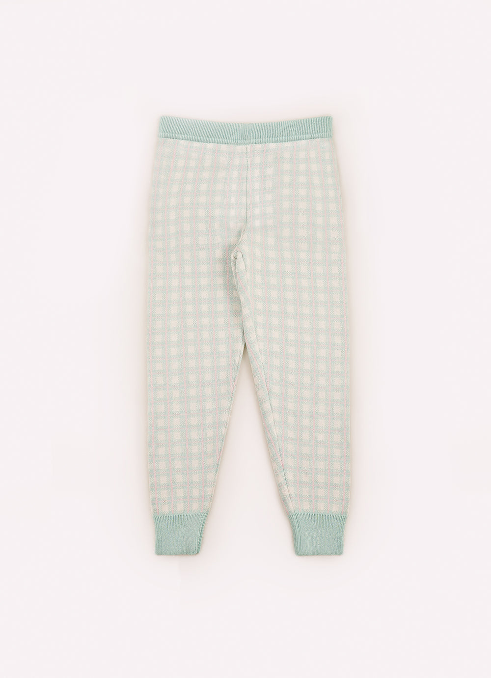Jogging Tricot Xadrez Bolsos