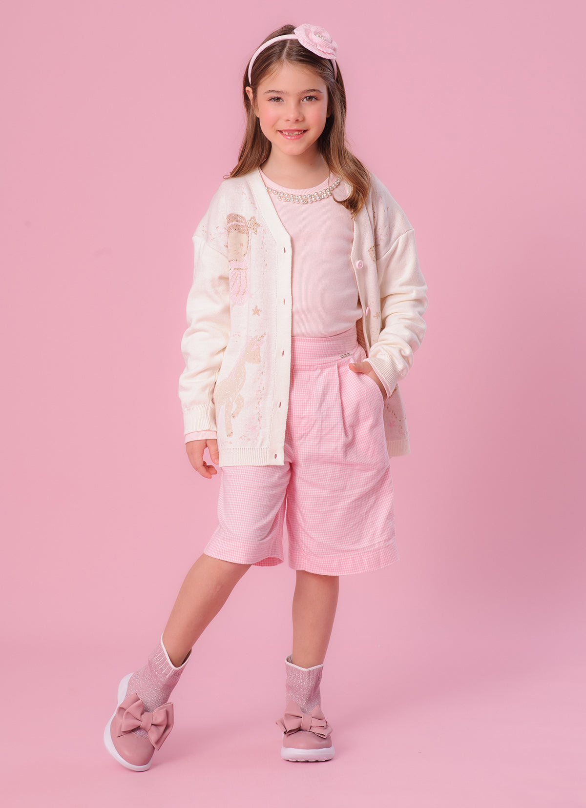 Maxi Casaco Tricot Conceito Fadas e Unicórnios