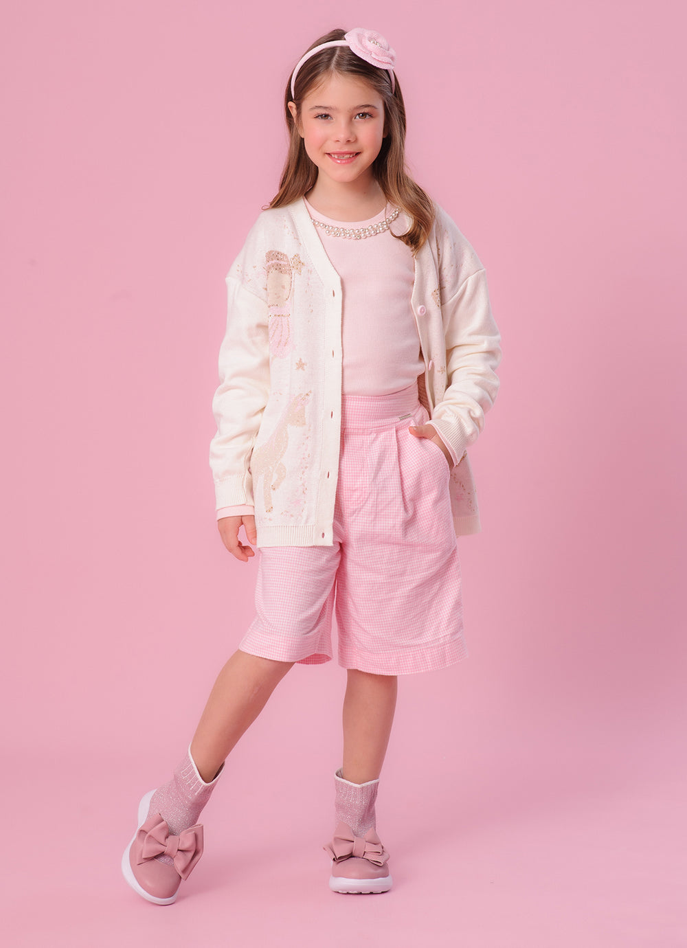 Maxi Casaco Tricot Conceito Fadas e Unicórnios