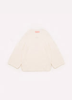 Blusa Tricot Ponto Rendado Manga Longa Flare