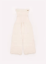 Calça Tricot Flare Ponto Rendado