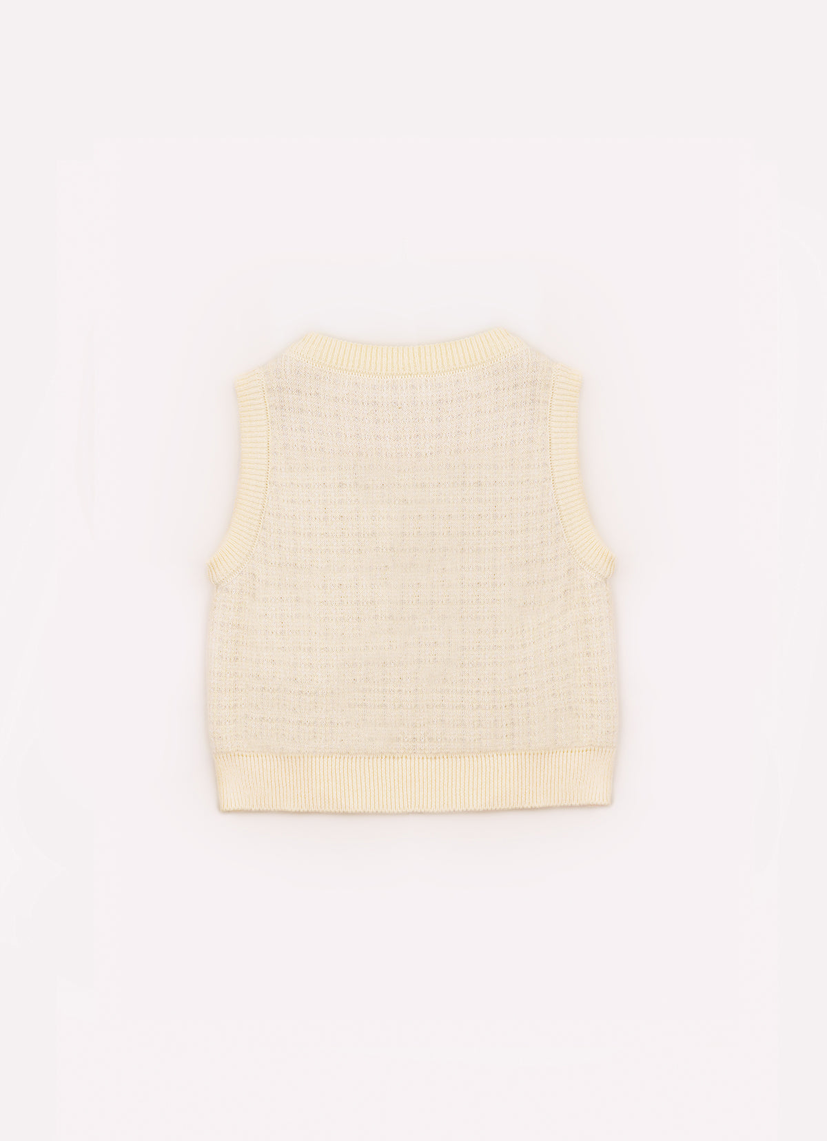 Colete Tricot Xadrez Com Brilho Bolsos