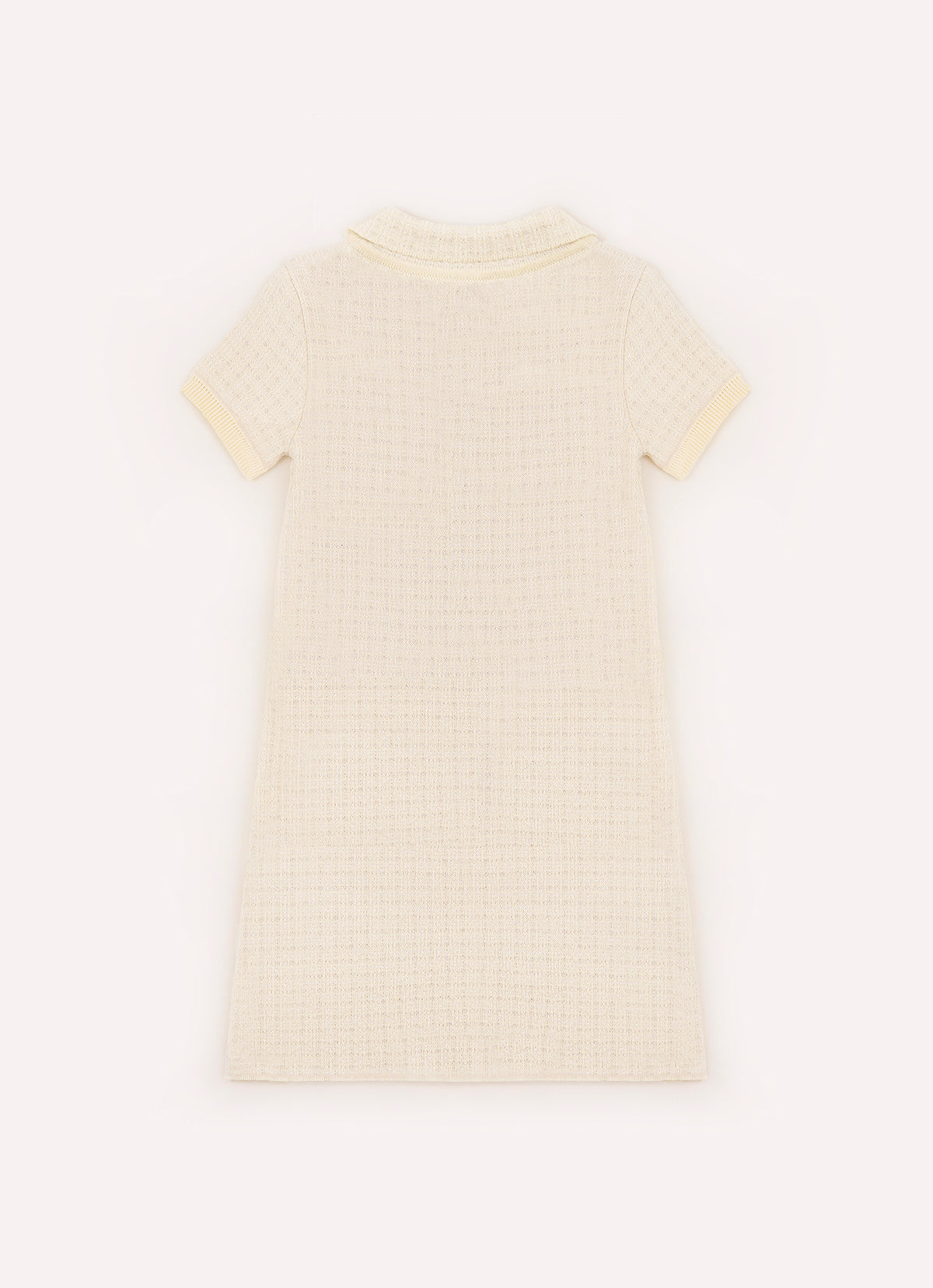 Vestido Tricot Xadrez Brilho Golinha Bolsos