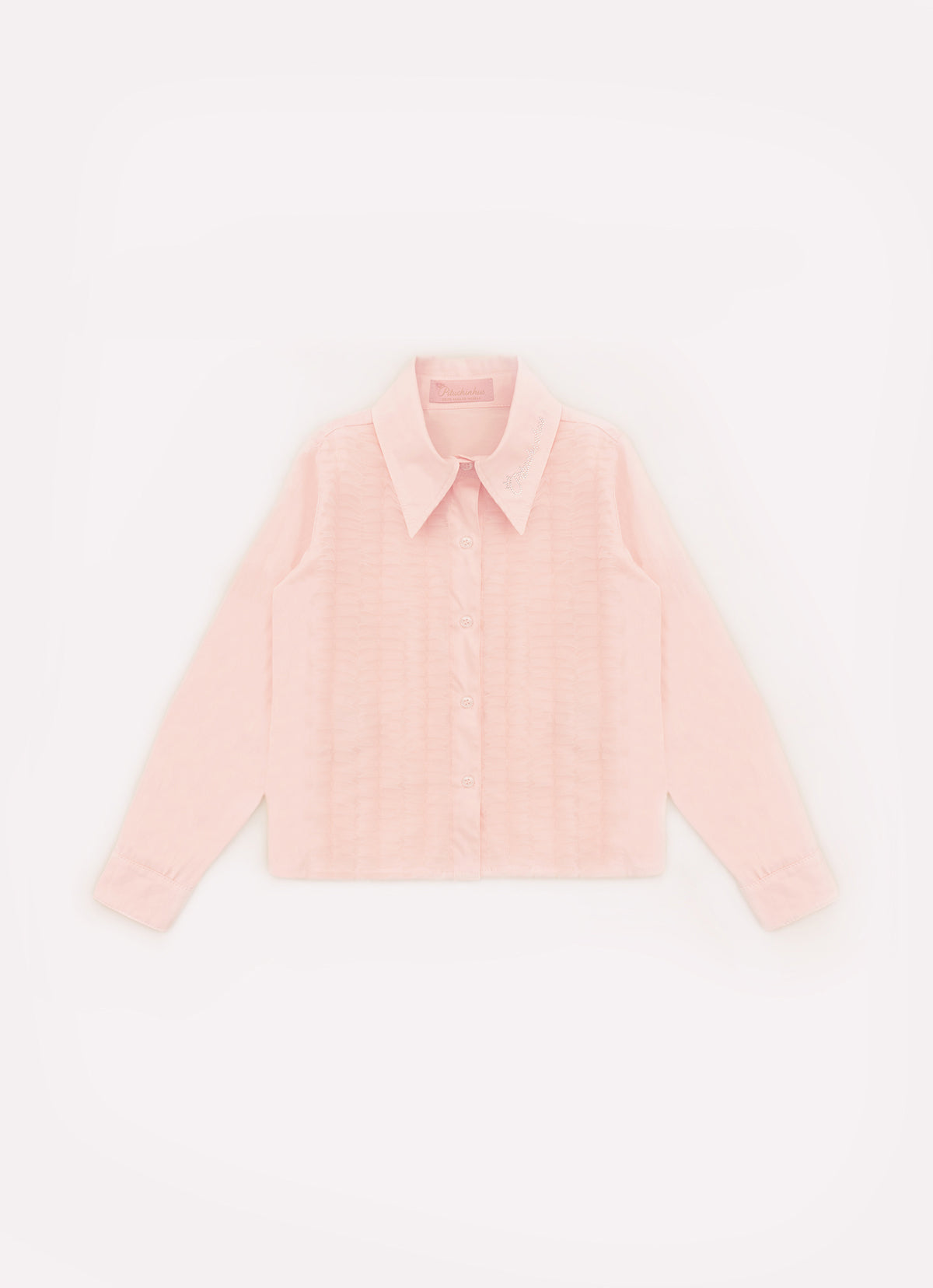 Camisa Tricoline Babados Tule Pituchinhus