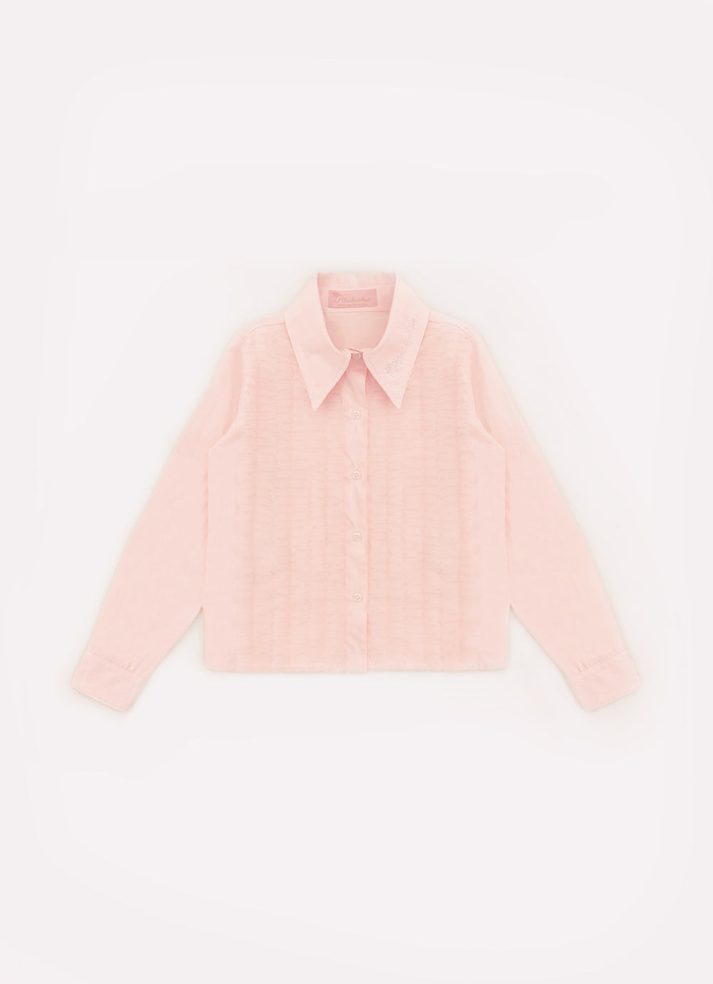 Camisa Tricoline Babados Tule Pituchinhus