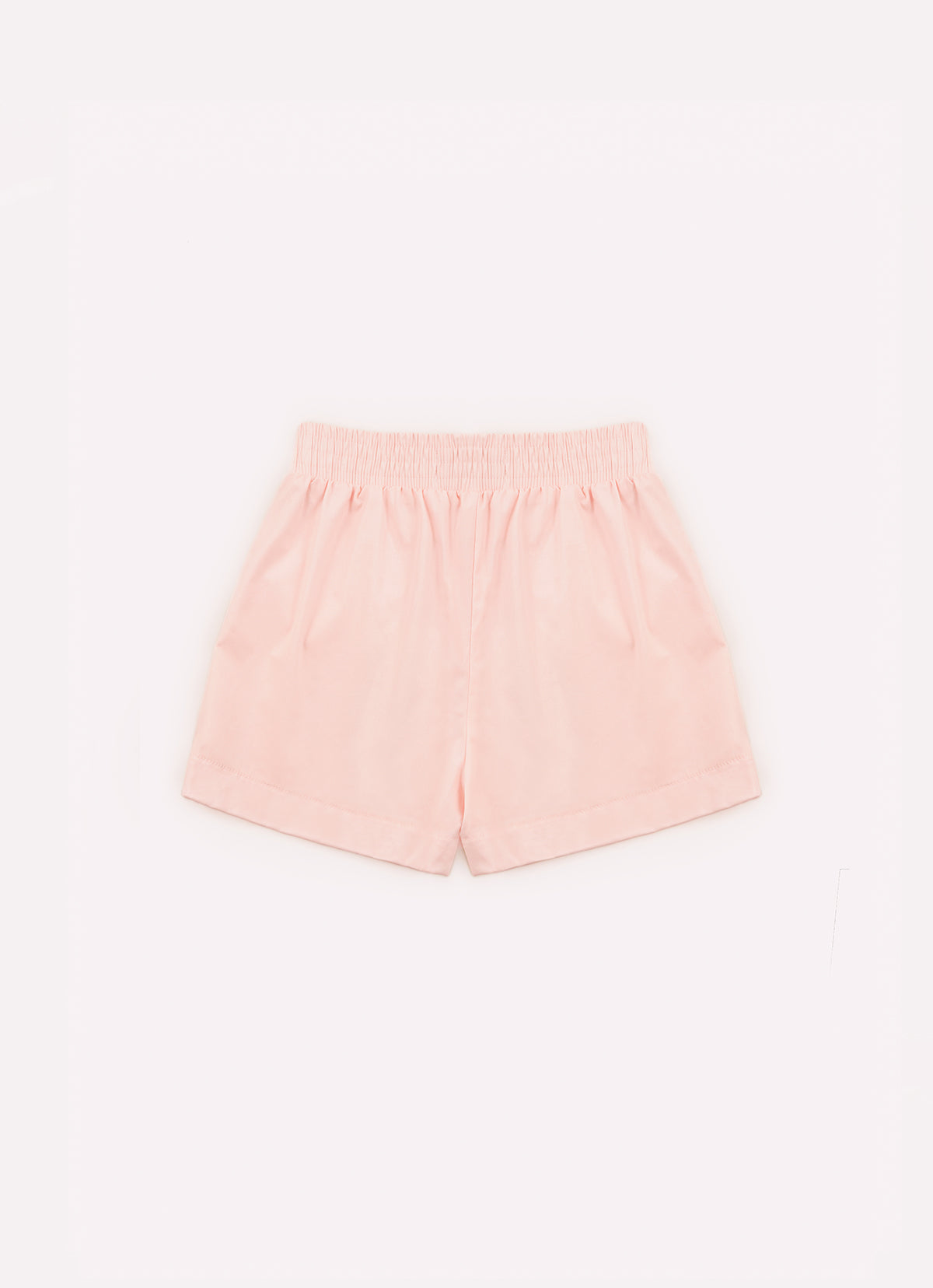 Saia Short Tricoline Bolsos Laços Puffer