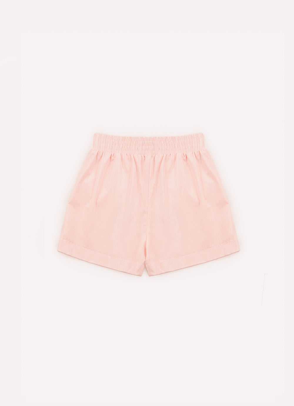 Saia Short Tricoline Bolsos Laços Puffer
