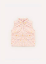 Colete Puffer Algodão Estampado Estrelas