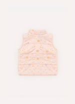 Colete Puffer Algodão Estampado Estrelas