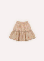 Saia Short Algodão Estampa Florzinhas Babado Cristal