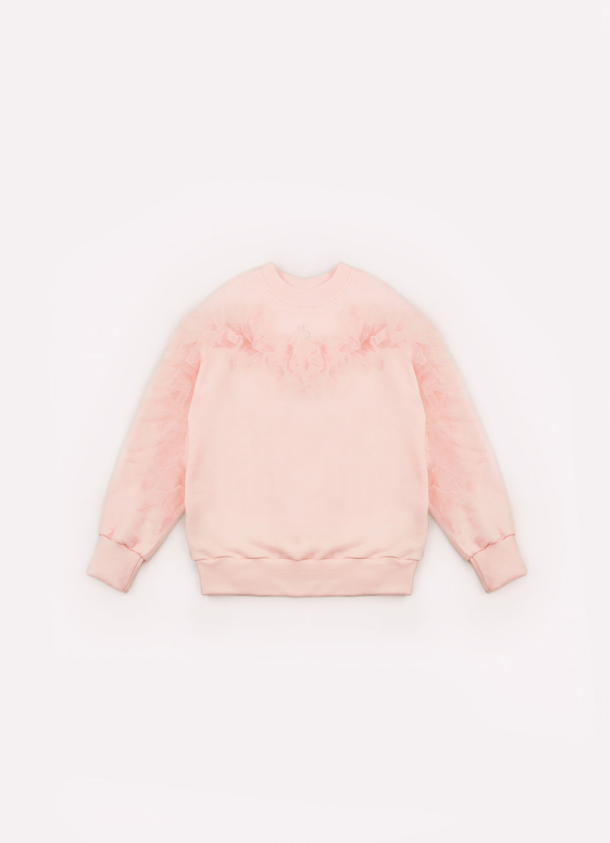 Blusa Moletom Babado Tule
