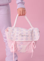 Bolsa Puffer Tricot Casinha Cristais
