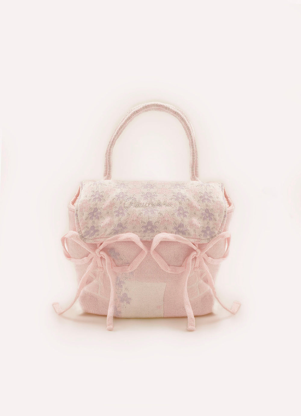 Bolsa Puffer Tricot Casinha Cristais