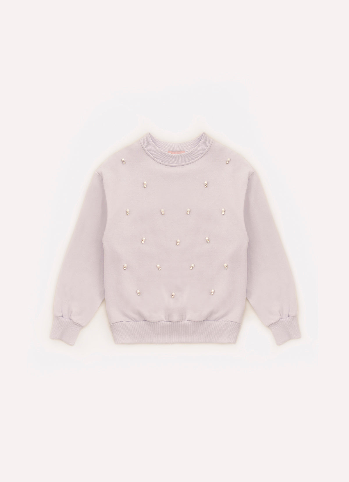 Blusa Moletom Bordados Pérolas e Cristais