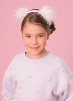 Blusa Moletom Bordados Pérolas e Cristais