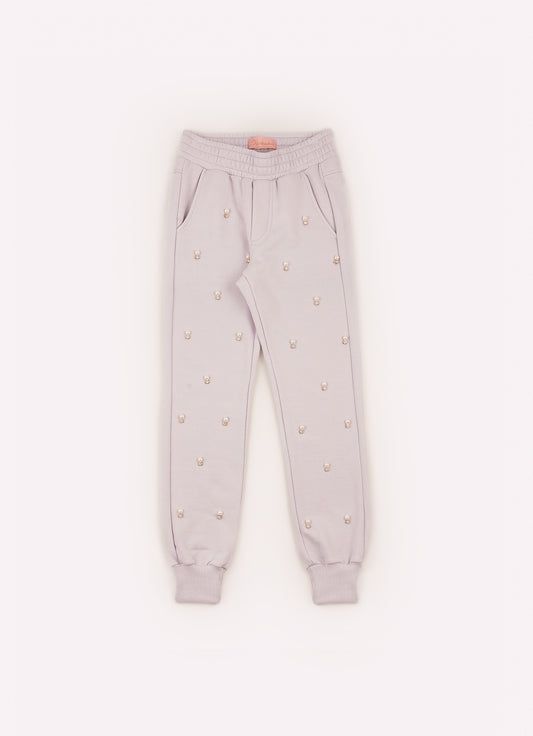 Jogging Moletom Bordados Pérolas e Cristais Jogging Moletom Bordados Pérolas e Cristais