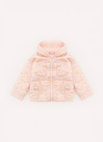Casaco Puffer Algodão Estampado Estrelas Forro Pele