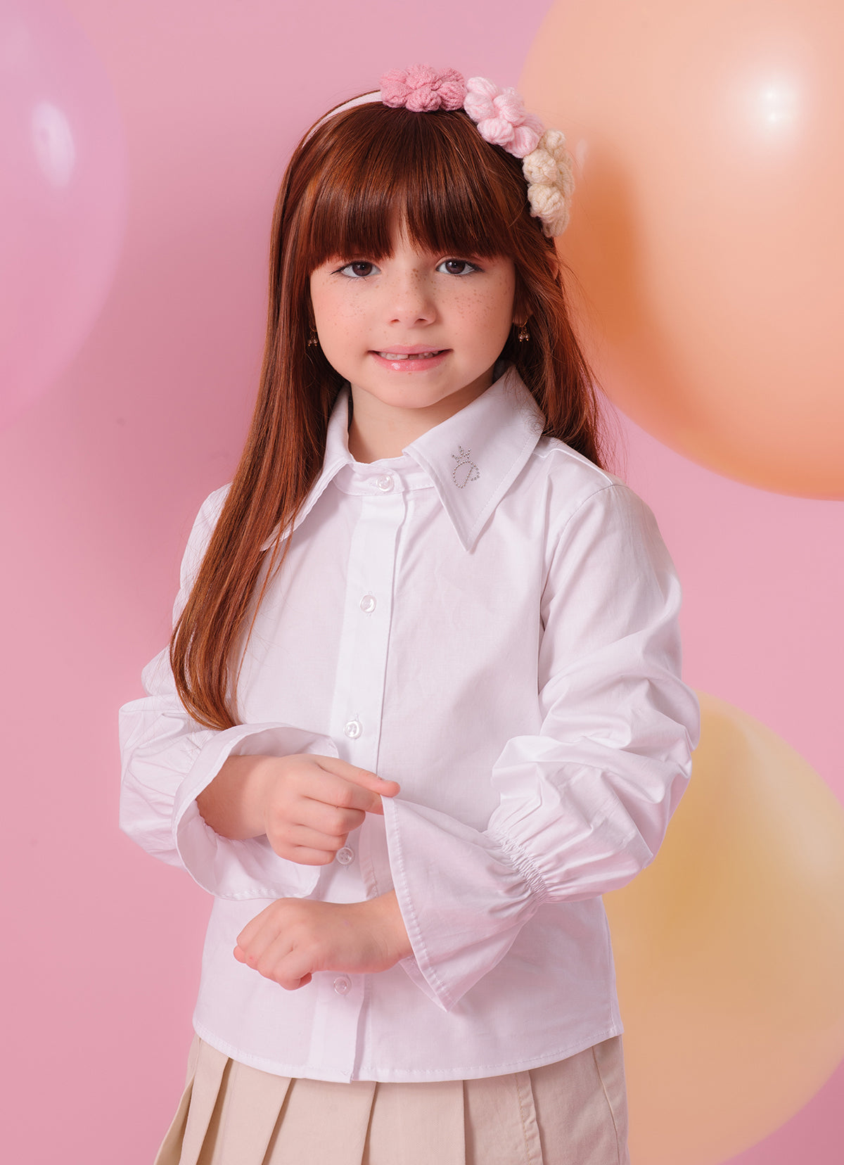 Camisa Tricoline Gola P Cristal Manga Longa