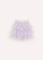 Saia Short Ribana Babados Tule