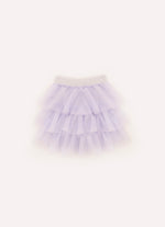Saia Short Ribana Babados Tule