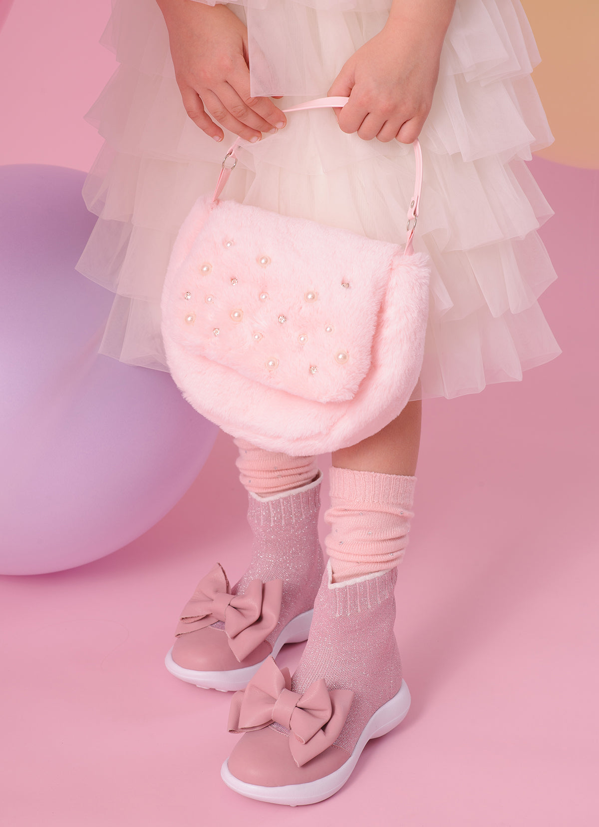 Vestido Babado Tule Colar Bordado