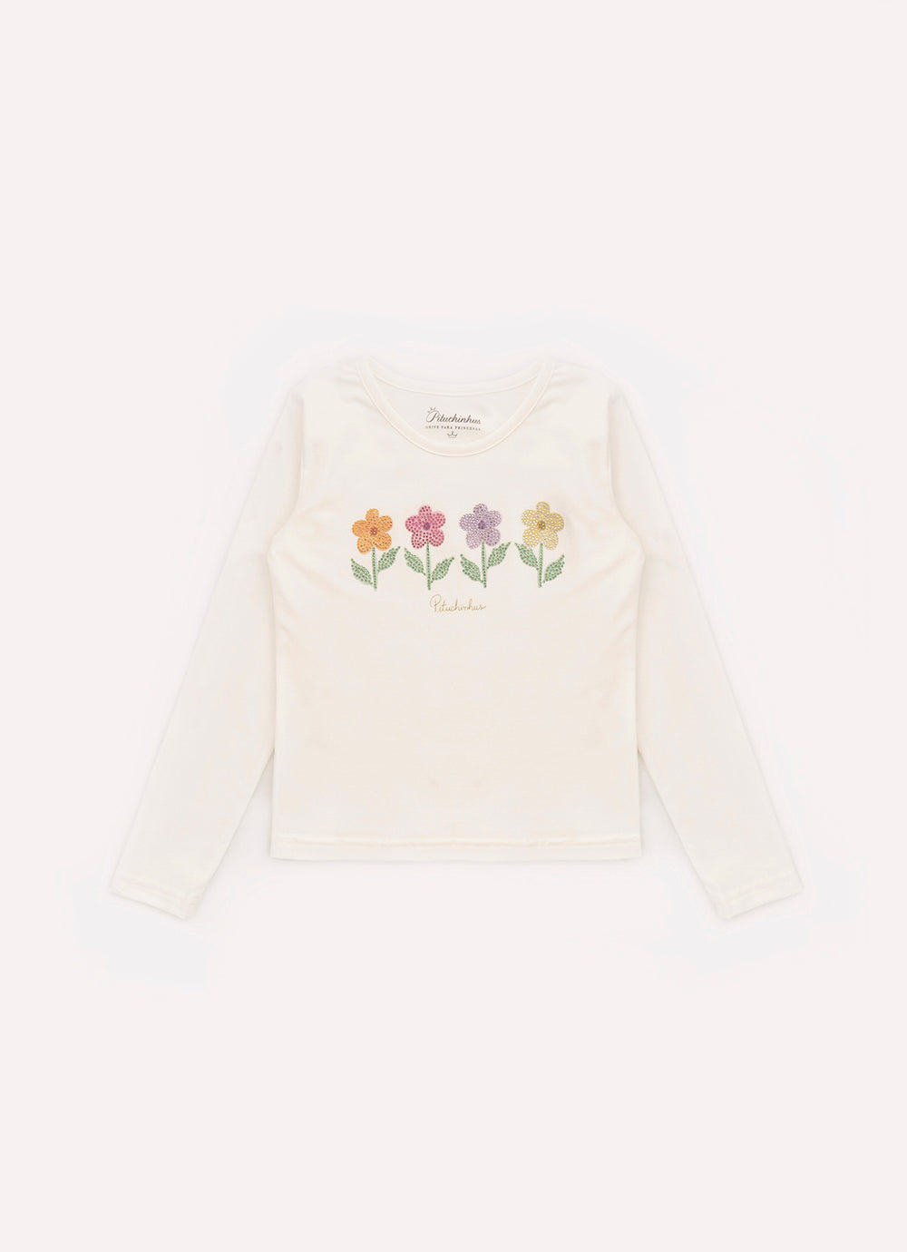 Blusa Cotton Flores Coloridas Cristal