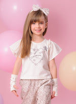 Blusa Cotton Serigrafia Coração Love Algodão