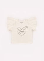 Blusa Cotton Serigrafia Coração Love Algodão