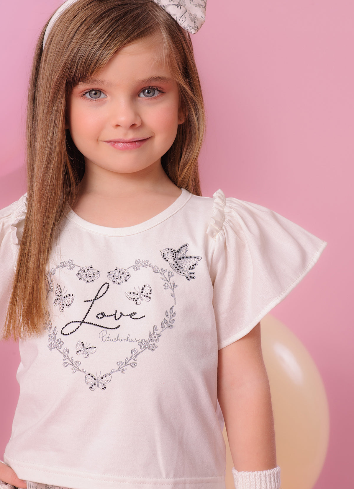 Blusa Cotton Serigrafia Coração Love Algodão