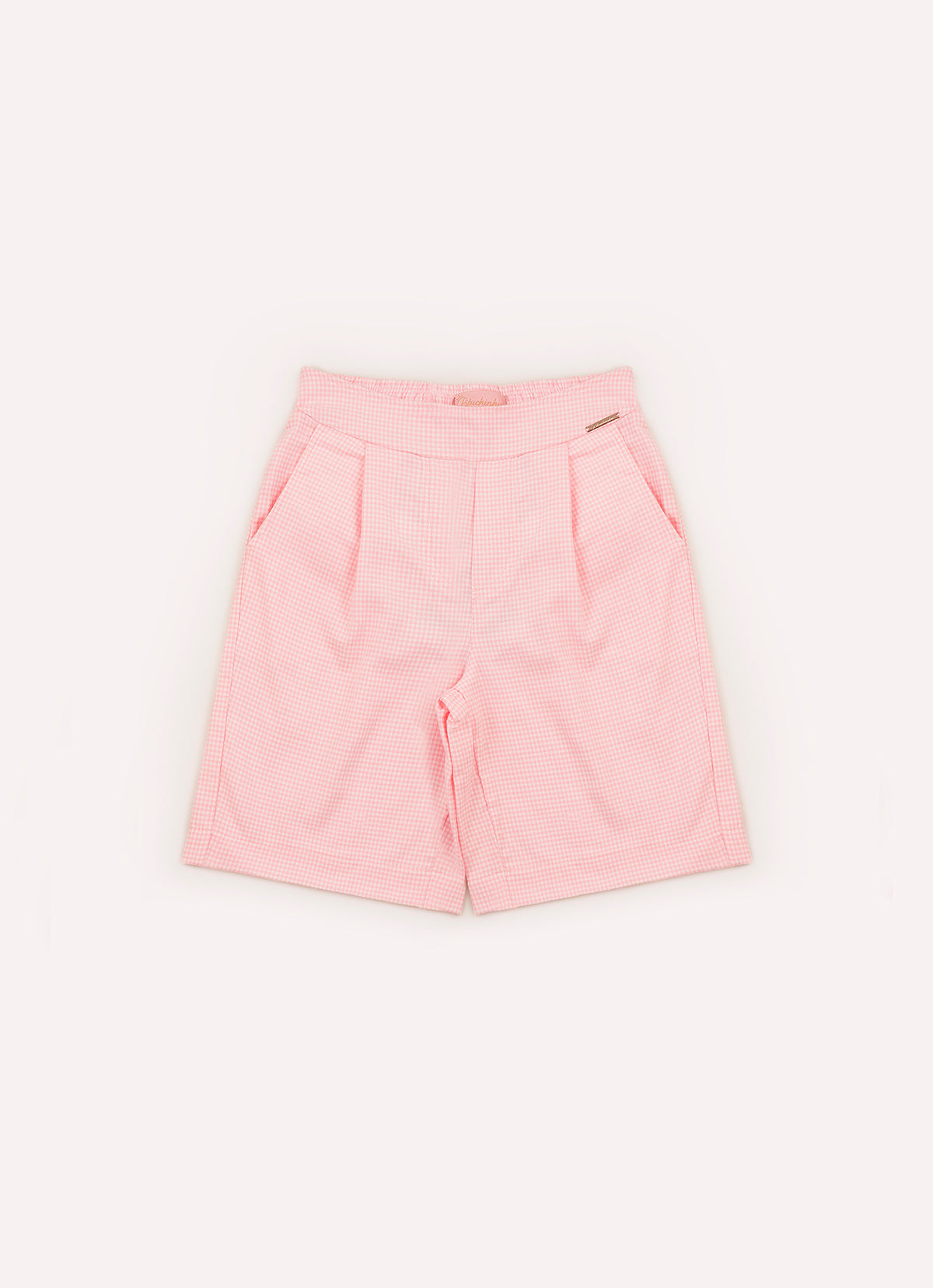 Bermuda Flanela Xadrez Pregas