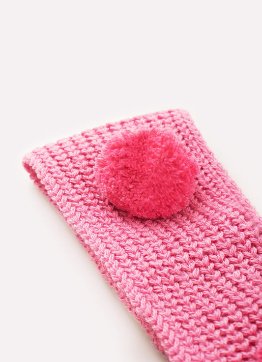 Faixa Tricot Pompom Faixa Tricot Pompom