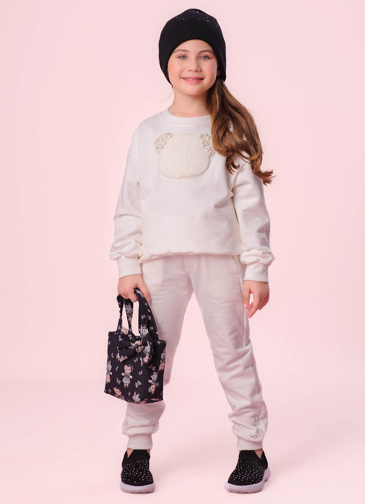 Touca Tricot Dupla Cristais
