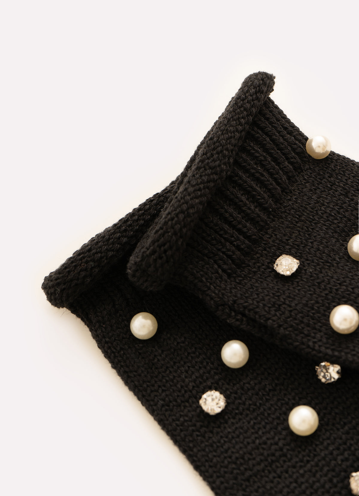 Luva Tricot Bordados
