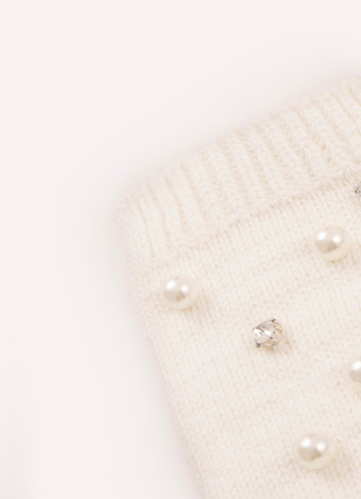 Luva Tricot Bordados