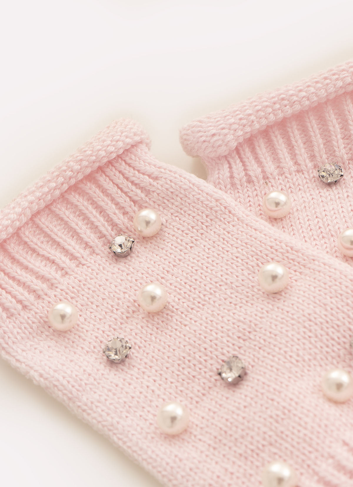 Luva Tricot Bordados