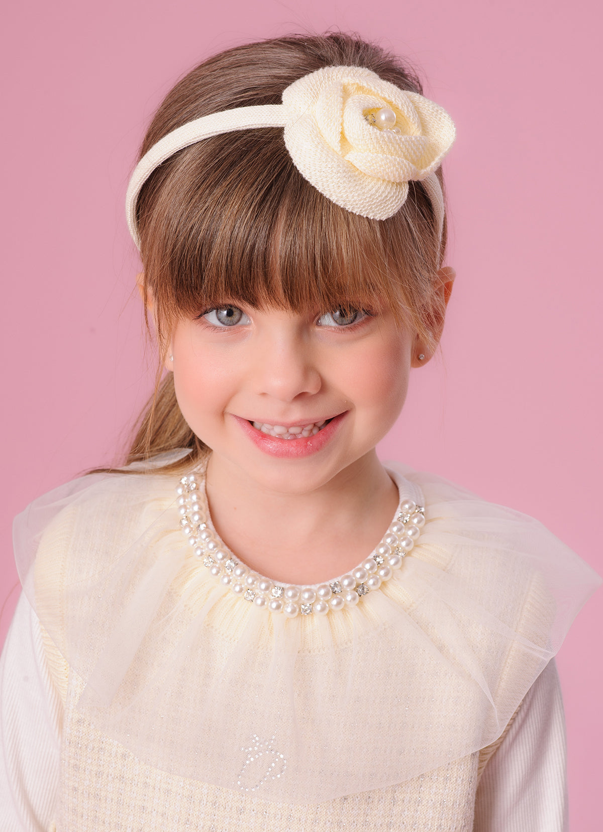 Arco Tricot Maxi Flor Tricot Bordado