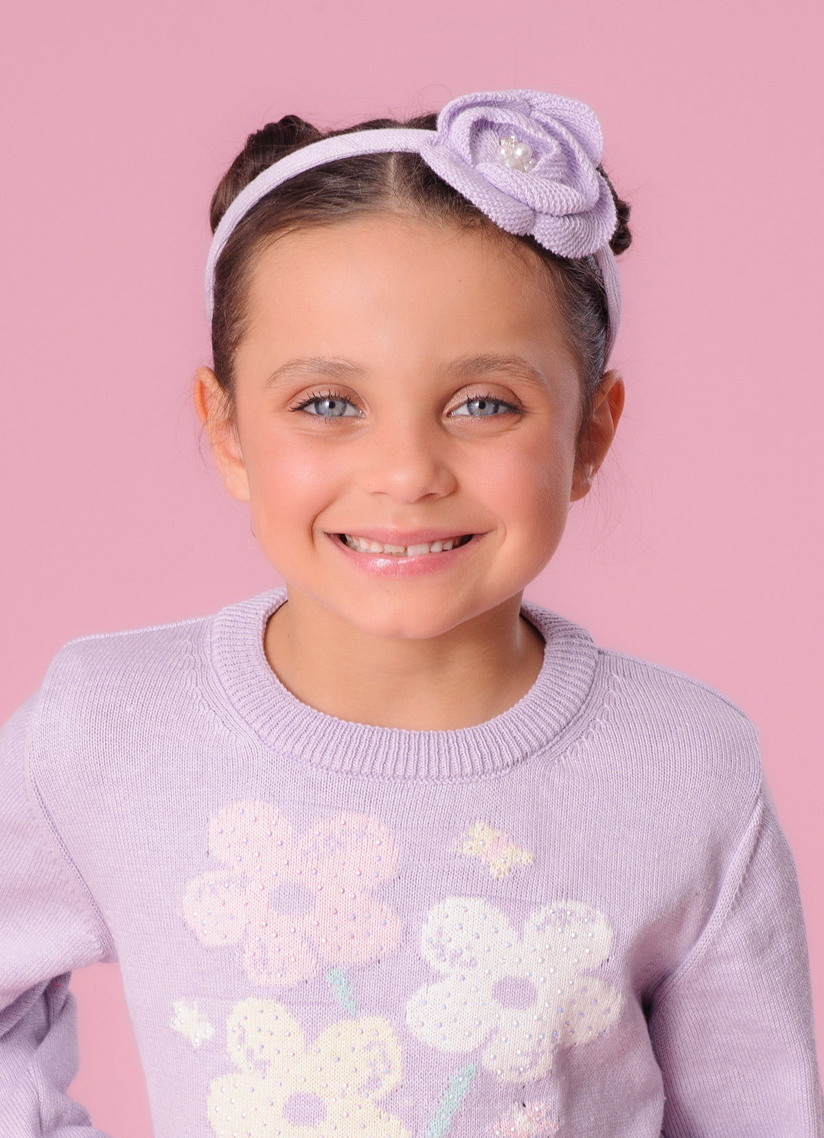 Arco Tricot Maxi Flor Tricot Bordado