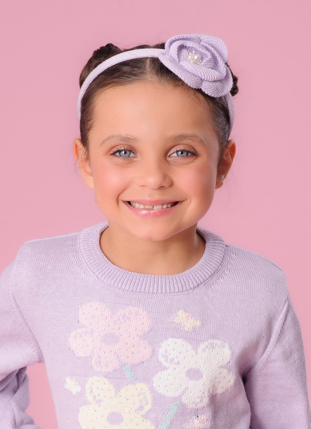 Arco Tricot Maxi Flor Tricot Bordado