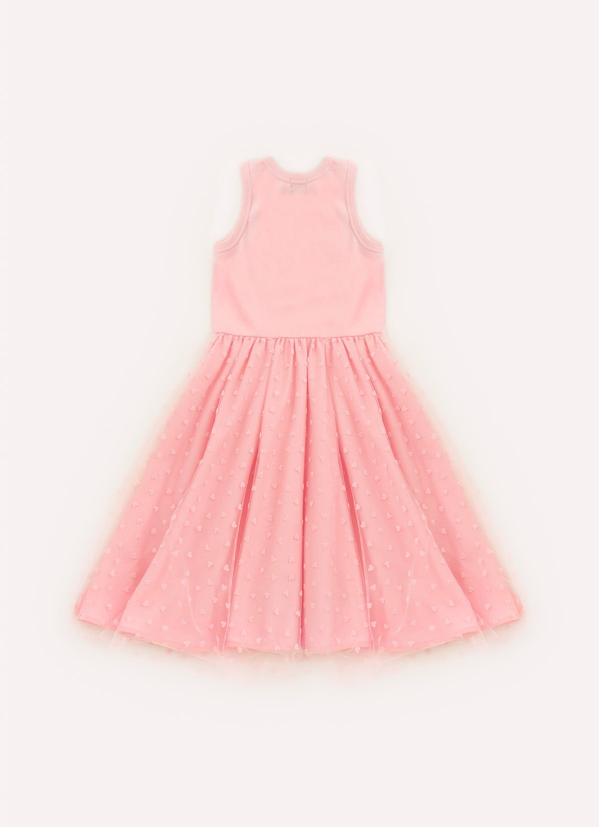 Vestido Unicórnio Cristal Saia Tule Corações