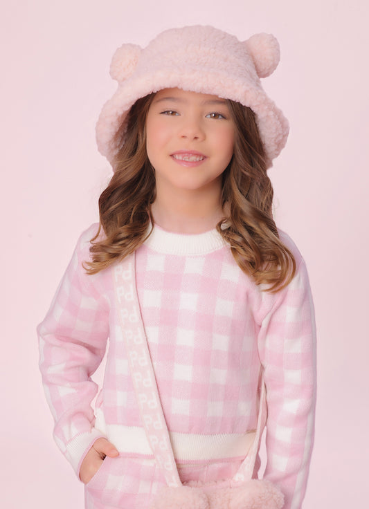 Blusa Tricot Maxi Xadrez Blusa Tricot Maxi Xadrez