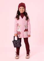 Maxi Casaco Tricot Multi Ursinhas