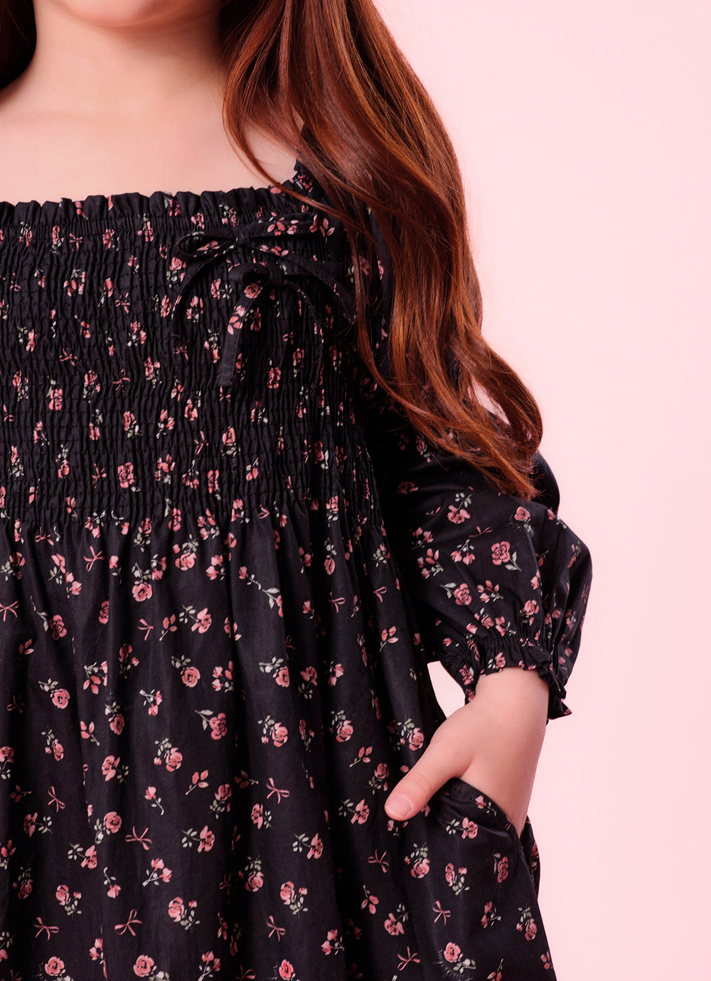 Vestido Algodão Estampa Mini Flores Lastex