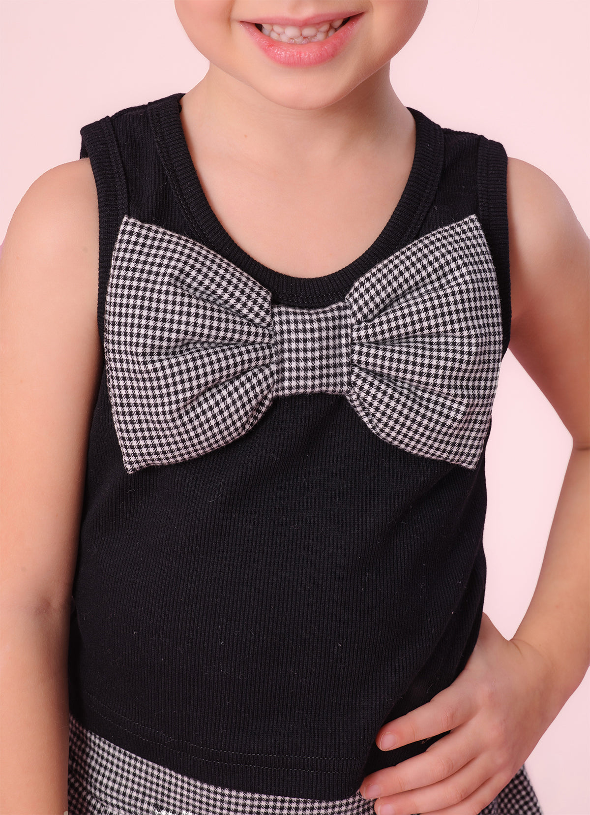 Blusa Cropped Rib Laço