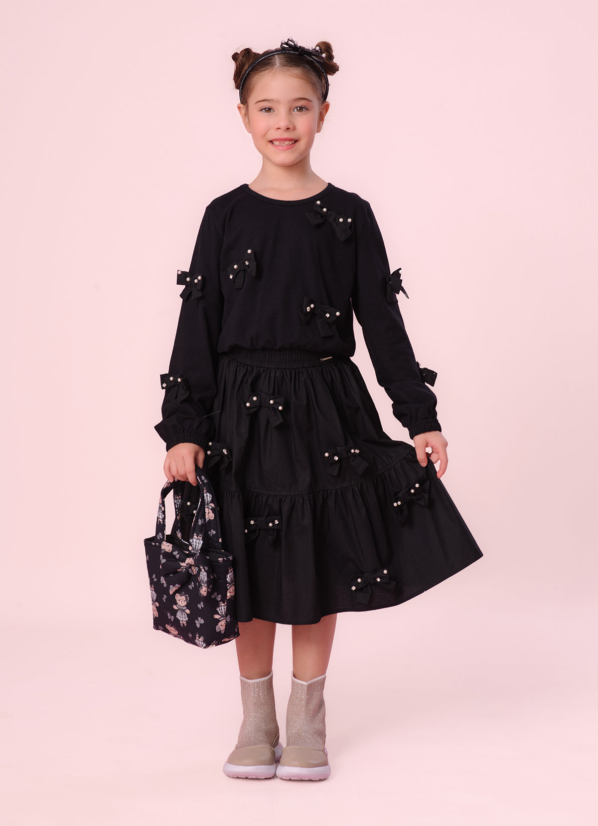 Blusa Cotton Mini Laços
