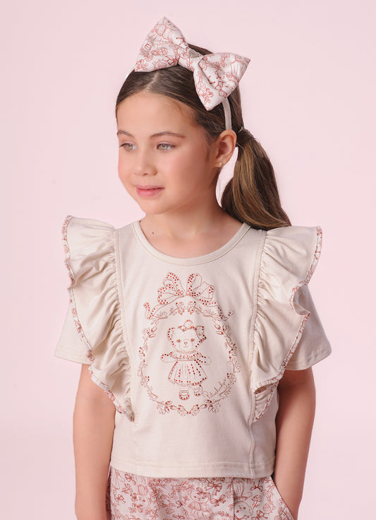 Blusa Cotton Babados Blusa Cotton Babados