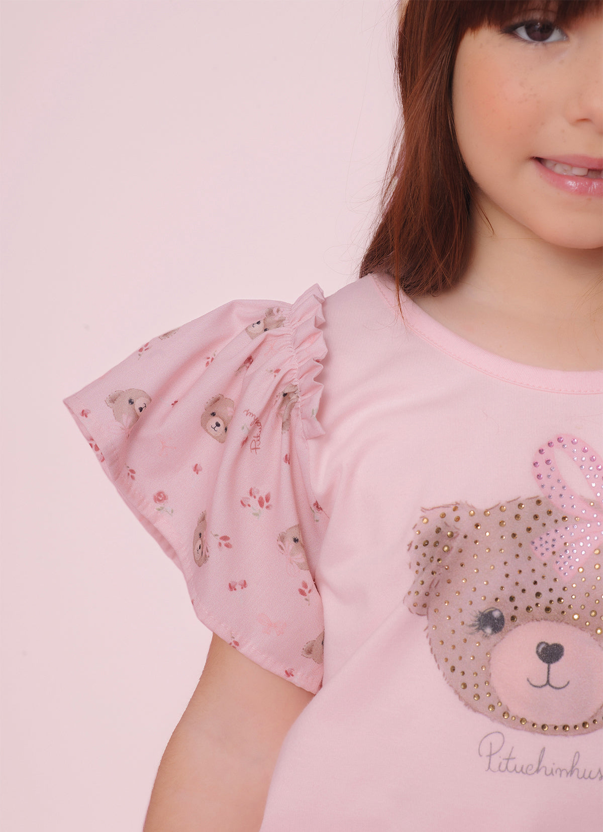 Blusa Cotton Serigrafia Ursinhas